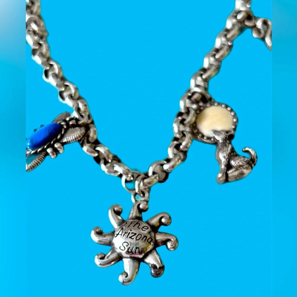BRIGHTON Arizona State Charm Bracelet.  Silver Plated charms about Arizona - Picture 3 of 8